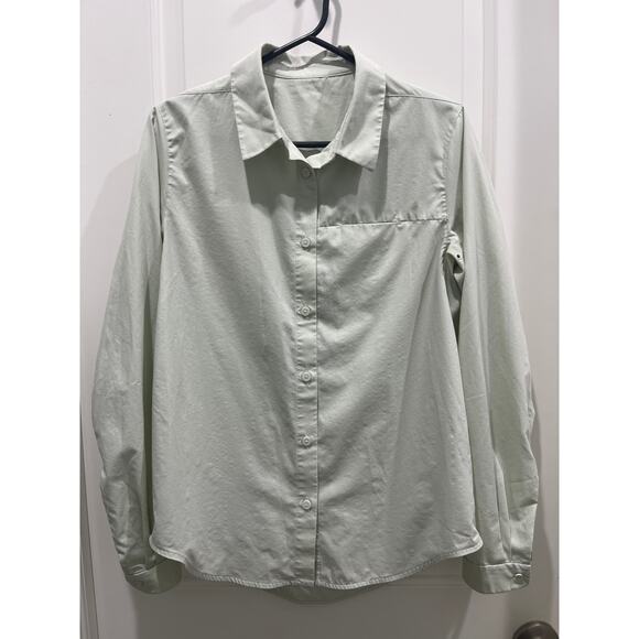 Lululemon Full Day Ahead Button-Up Long Sleeve Shirt in Springtime Sz 6 - Picture 2 of 12
